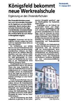 Königsfeld bekommt neue Werkrealschule