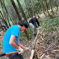 8R pflegt den Forst im Waldschulheim 8R pflegt den Forst im Waldschulheim