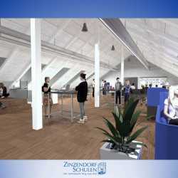 Große Lernlandschaft unter aufgestocktem Dach Große Lernlandschaft unter aufgestocktem Dach