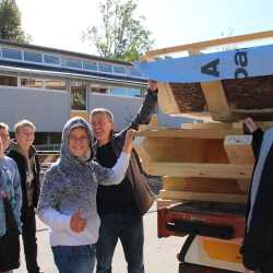 Haus Spangenberg hat wieder einen Dachstuhl Haus Spangenberg hat wieder einen Dachstuhl