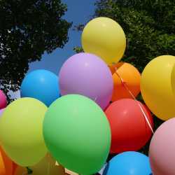 Kunterbuntes Schulfest bei strahlendem Sonnenschein Kunterbuntes Schulfest bei strahlendem Sonnenschein