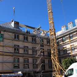 Haus Spangenberg hat wieder einen Dachstuhl Haus Spangenberg hat wieder einen Dachstuhl