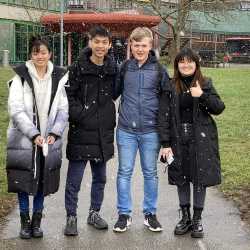 Erster Platz beim Tag der Mathematik für Yangjun Wang