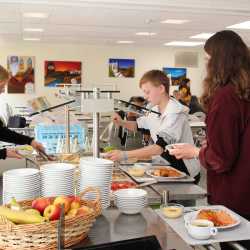 Mensa wieder mit Salatbuffet und neuem Anmeldesystem Mensa wieder mit Salatbuffet und neuem Anmeldesystem