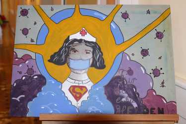 Covid 19 und Kunst: Ausstellung zur Pandemie in der Arztpraxis Covid 19 und Kunst: Ausstellung zur Pandemie in der Arztpraxis