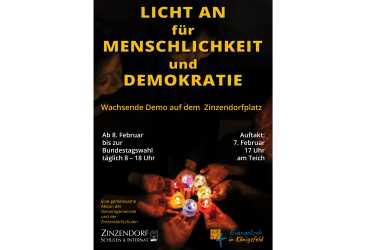 Licht an für Menschlichkeit und Demokratie Licht an für Menschlichkeit und Demokratie