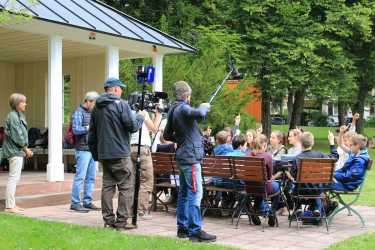 Spannende Dreharbeiten in Königsfeld