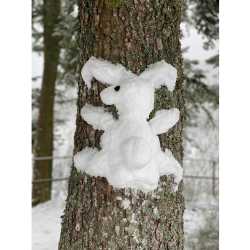 Schneeskulpturen im Kunstunterricht