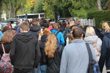 Kennenlernen beim Wandertag