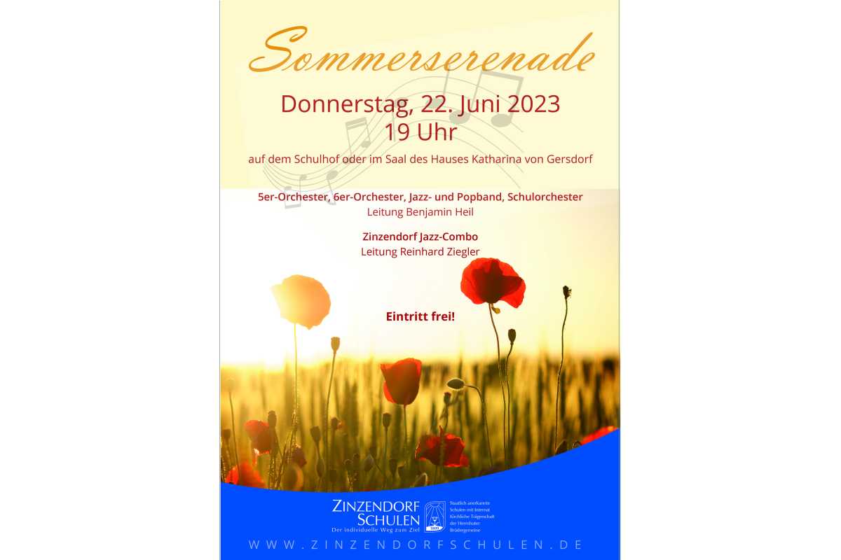 Sommerserenade mit Musik aus verschiedenen Musikrichtungen