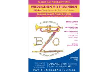 Jubiläumskonzert „25 Jahre Blasorchester der Zinzendorfschulen“