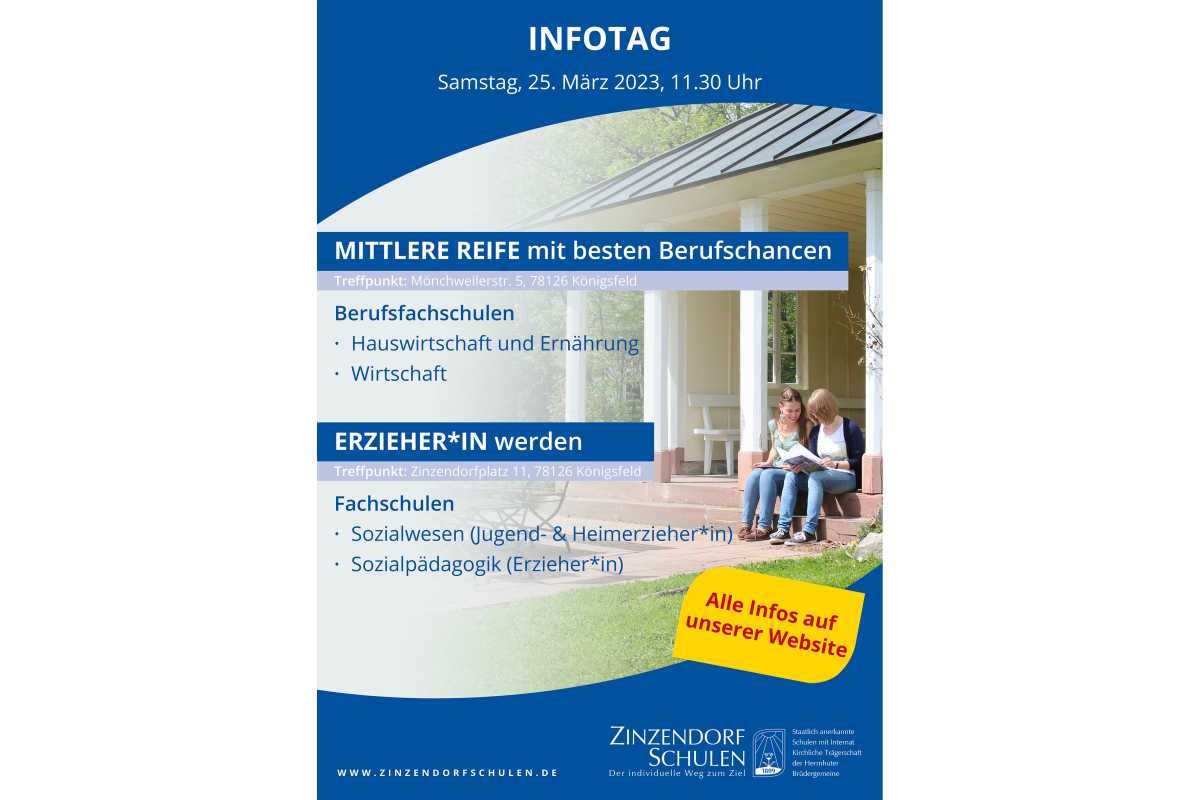 Infotag für die Fachschulen und Berufsfachschulen