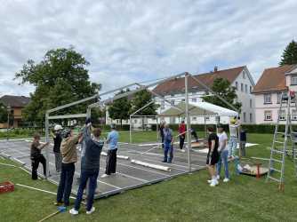 Realschüler helfen tatkräftig beim Bläsertag