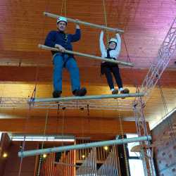Kletter-AG besucht die Kletterkirche in Bad Dürrheim