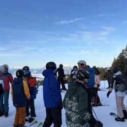 Siebtklässler der Realschule im Skischullandheim