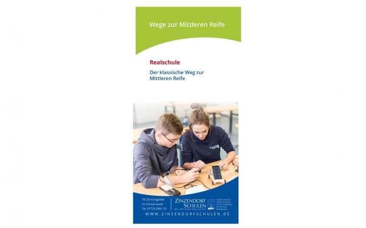 Imagebroschüre der Zinzendorfschulen