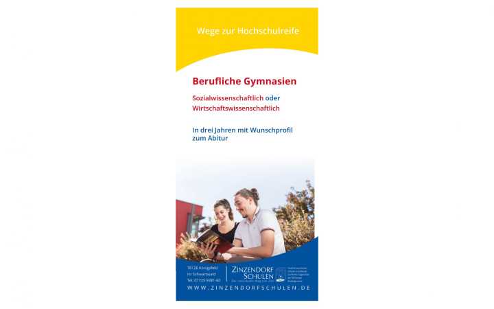 Imagebroschüre der Zinzendorfschulen