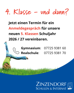 Anmeldegespräche für die neuen 5. Klassen laufen