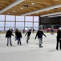 Wintersport auf Skiern, Schlitten und Kufen