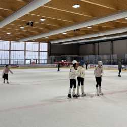 Wintersport auf Skiern, Schlitten und Kufen