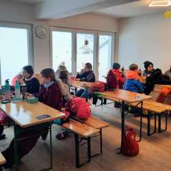 Wintersport auf Skiern, Schlitten und Kufen