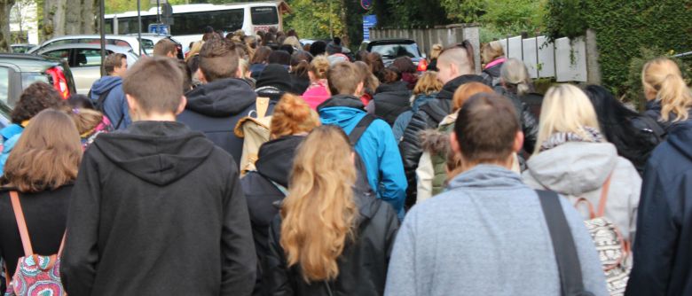 Kennenlernen beim Wandertag