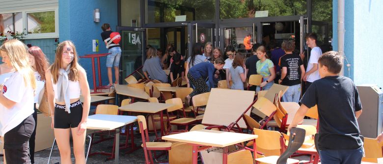 Ausgelassene Stimmung beim Abi-Streich