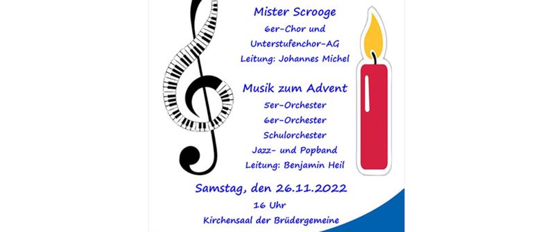 Zinzendorfschulen laden zum Adventskonzert