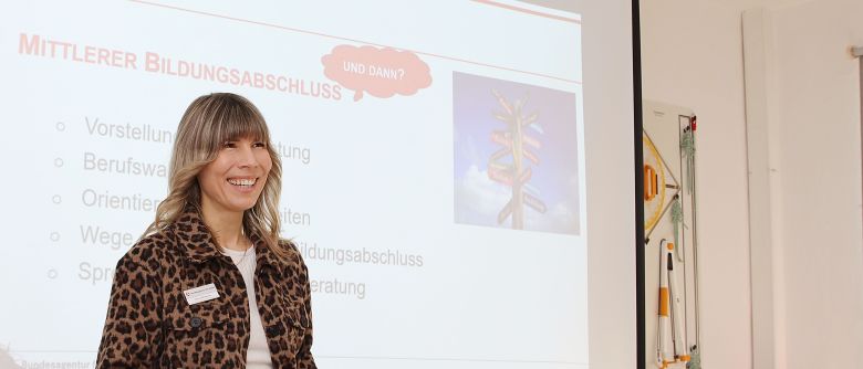 Mit guten Tipps zur richtigen Berufswahl: Berufsberaterin an der Berufsfachschule 