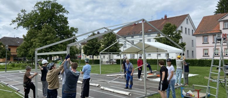 Realschüler helfen tatkräftig beim Bläsertag