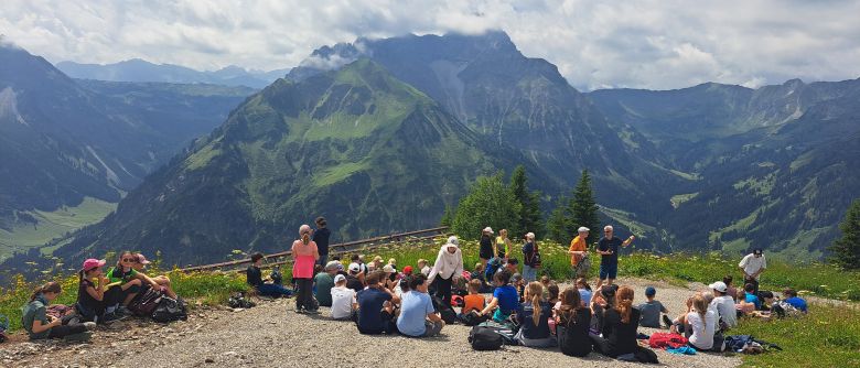 Die sechsten Klassen des Gymnasiums verbrachten großartige Tage im Kleinwalsertal.