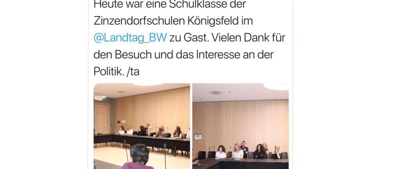 Elftklässler treffen Landtagspräsidentin