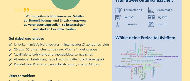 Sommer-Camp im Internat