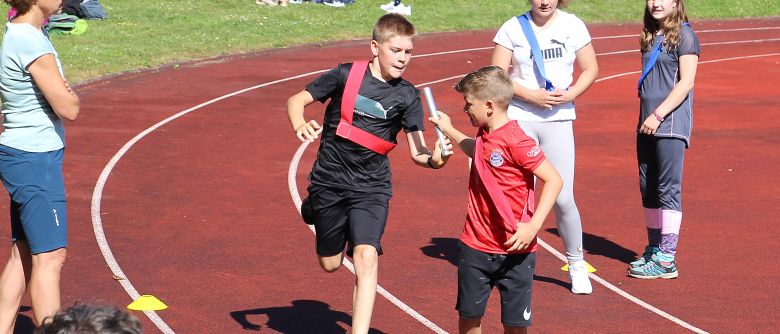 Sportfest der Klassen 5-8 bei schönstem Wetter