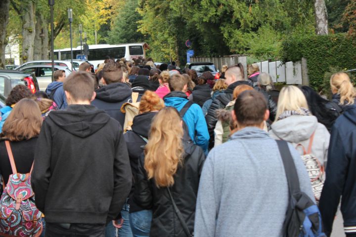 Kennenlernen beim Wandertag