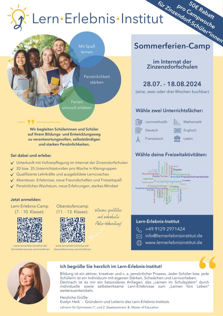 Sommer-Camp zu Gast im Zinzendorfinternat