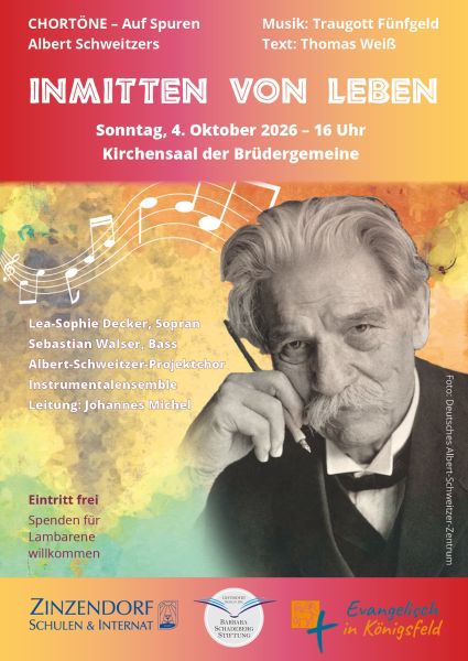 Albert-Schweitzer-Oratorium im Königsfelder Kirchensaal