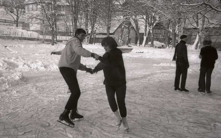 Wintervergnügen auf dem Sägeweiher